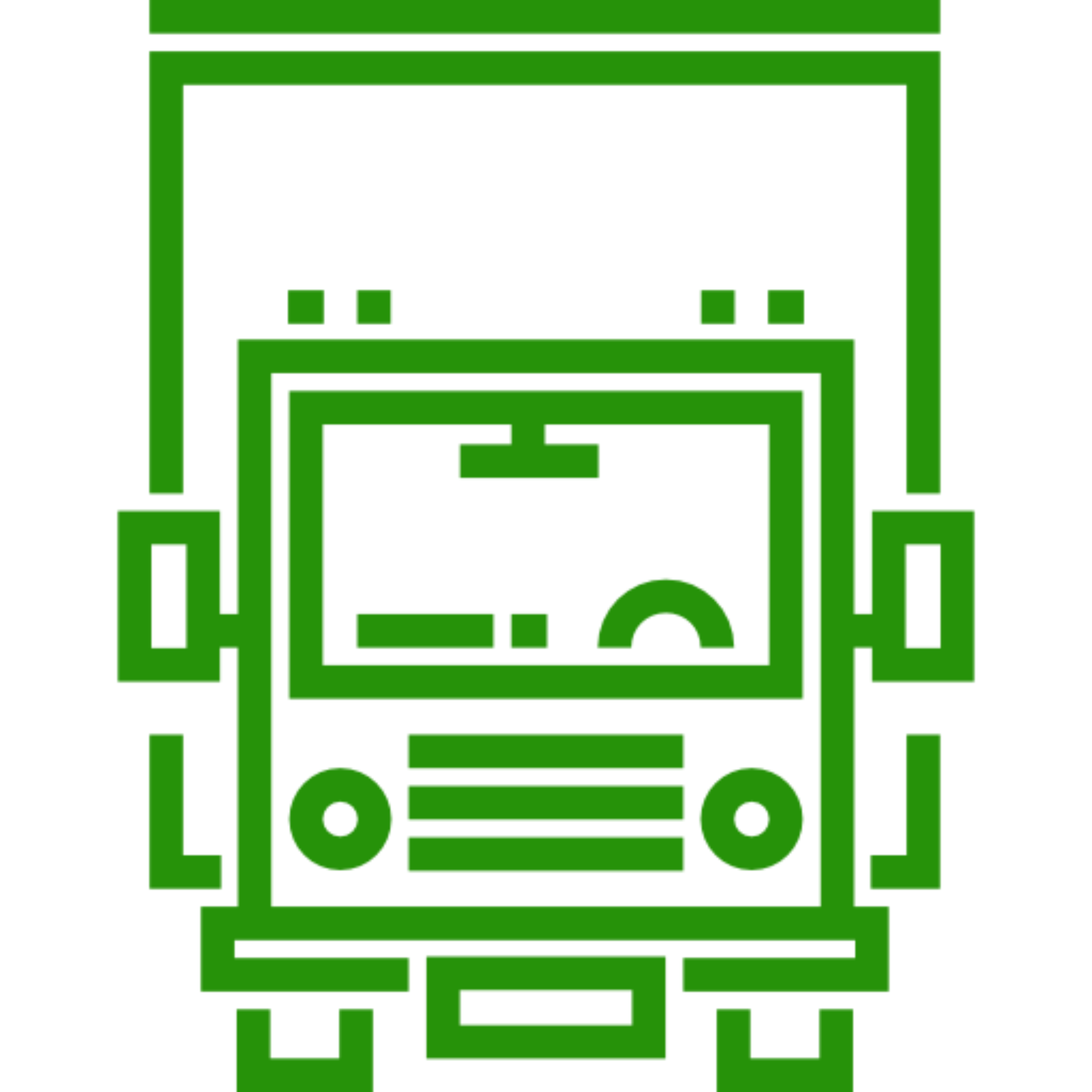 Outline of a truck front view